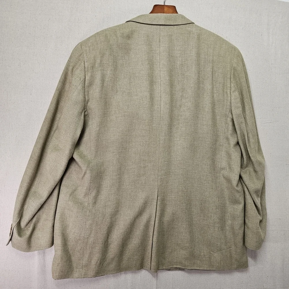 Brooks Brothers 346 Men's 50L Blazer Tan Wool Silk Blend Sport Coat Vtg Luxury‎